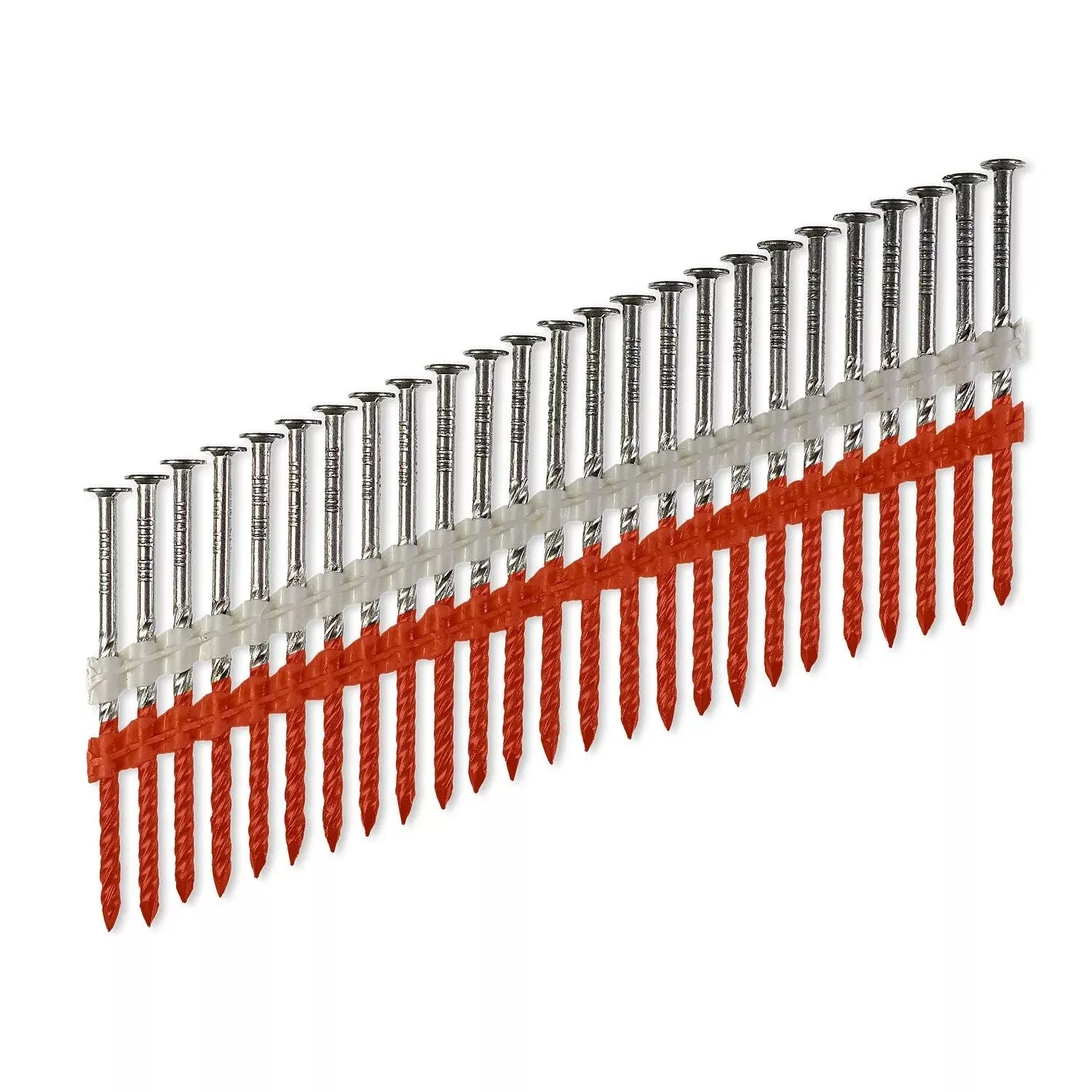 0.113 x 2-1/2" 20-22 Degree Full Round Head Screw-Shank Nail - 304 Stainless Steel, 4000 Pkg