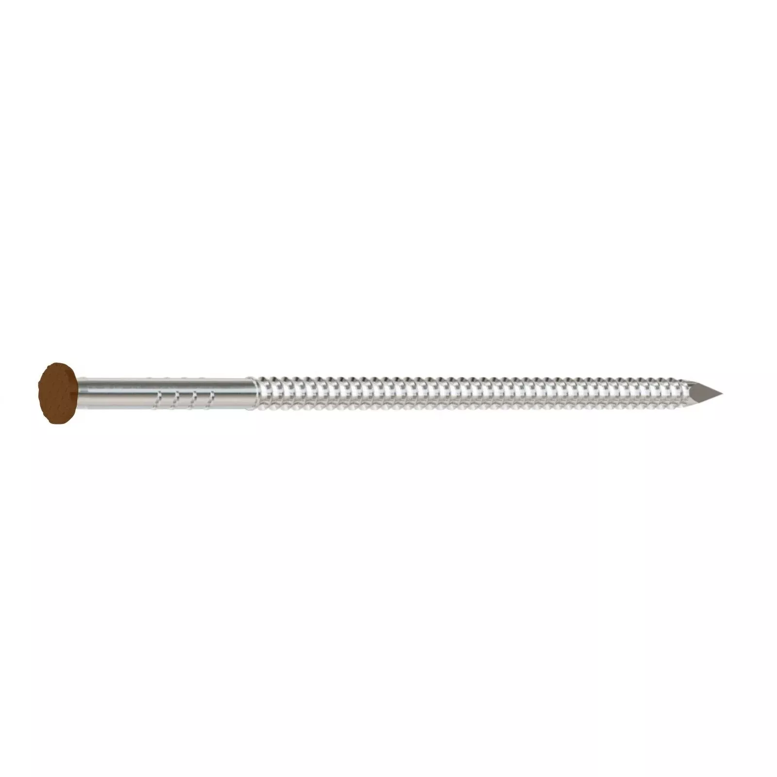 0.120 x 3-1/2" - 304 Stainless Steel Painted Siding Nail - Dark Brown, 1 lb. Pkg