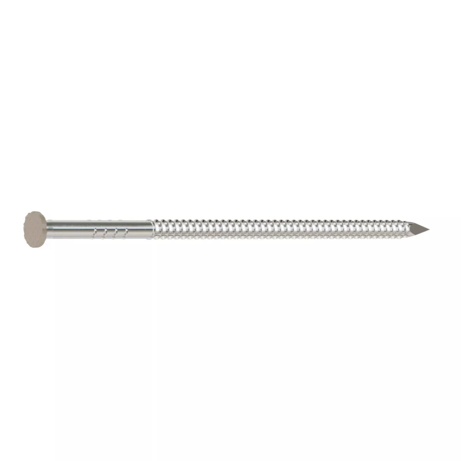 0.120 x 3-1/2" - 304 Stainless Steel Painted Siding Nail - Tan, 5 lb. Pkg