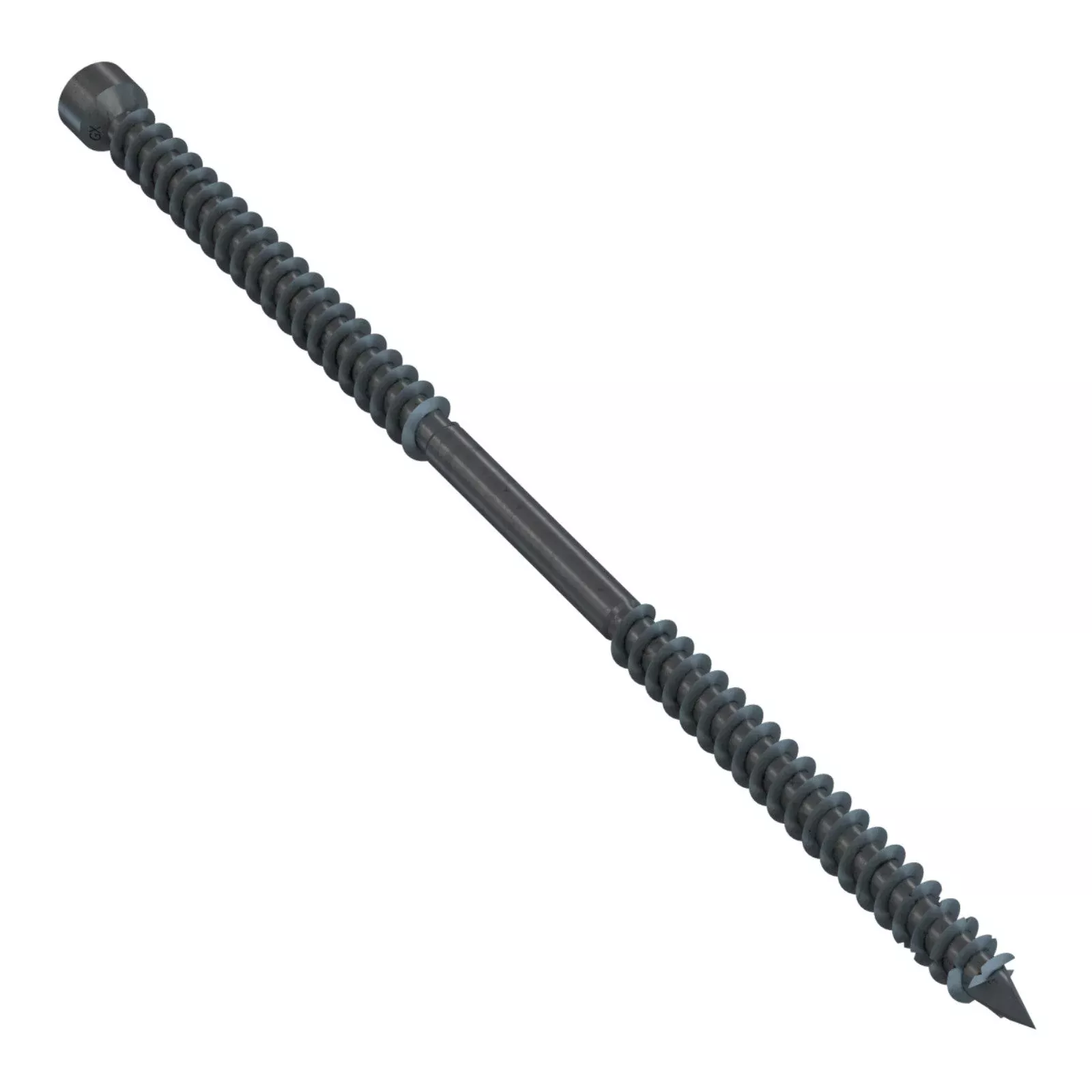 0.180" X 6-1/4" Simpson Strong-Tie SWD Double-Threaded Wood Screw - Double-Barrier Coating, Black, Pkg 500