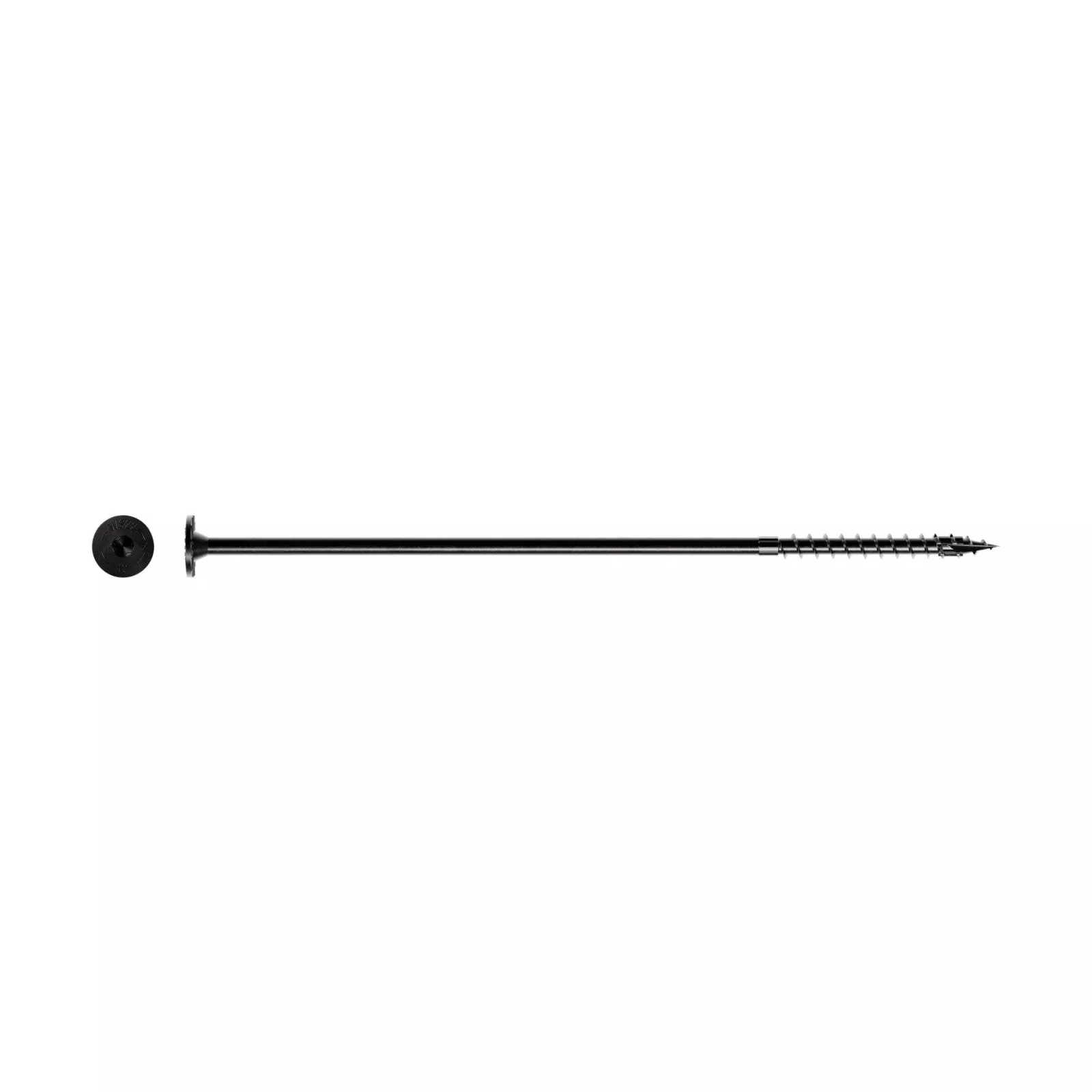 0.220" x 10" Strong-Tie SDWS221000DBBR50Timber Screw - Double Barrier Coating, Black | Qty. 50