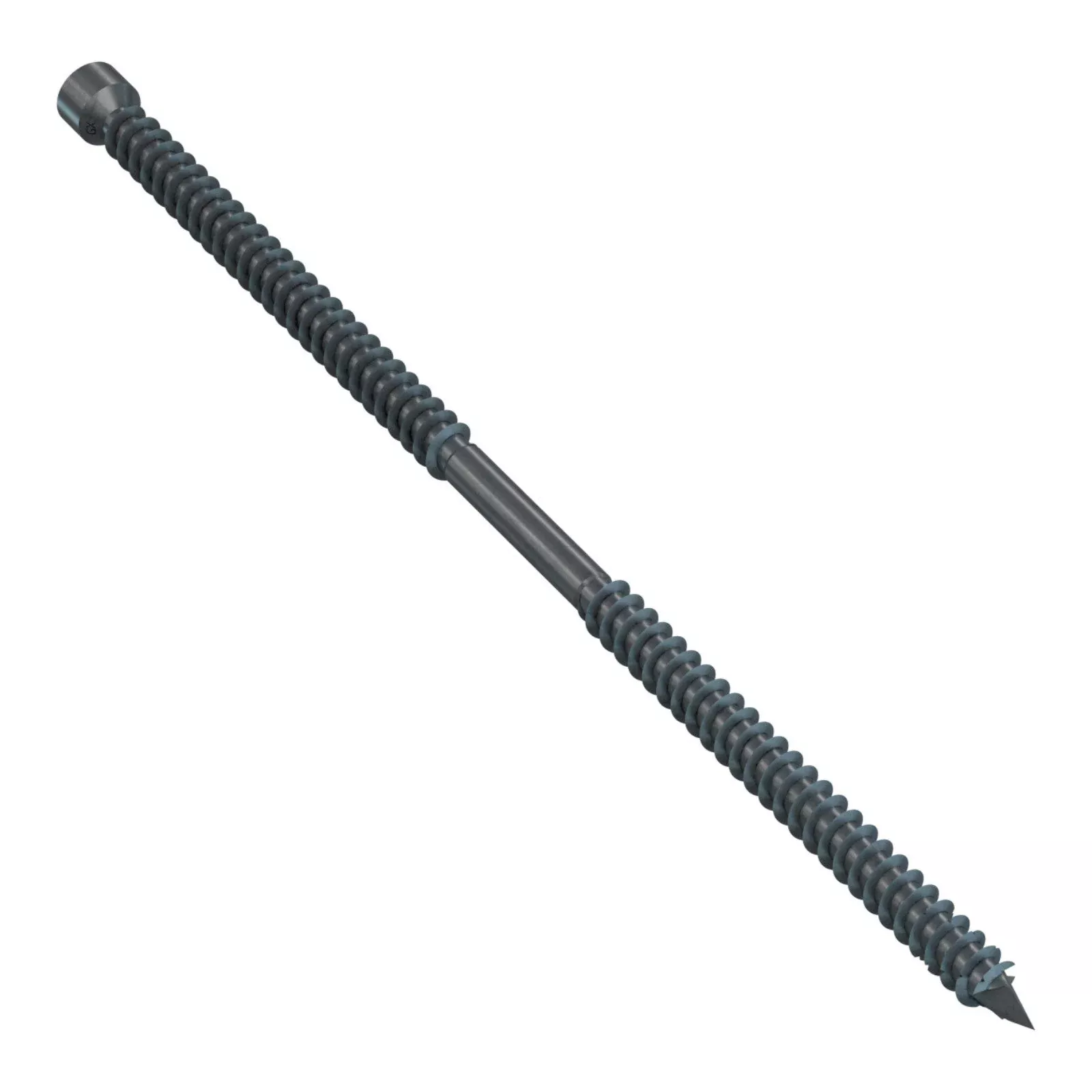 0.235" X 8-1/2" Simpson Strong-Tie SWD Double-Threaded Wood Screw - Double-Barrier Coating, Black, Pkg 30