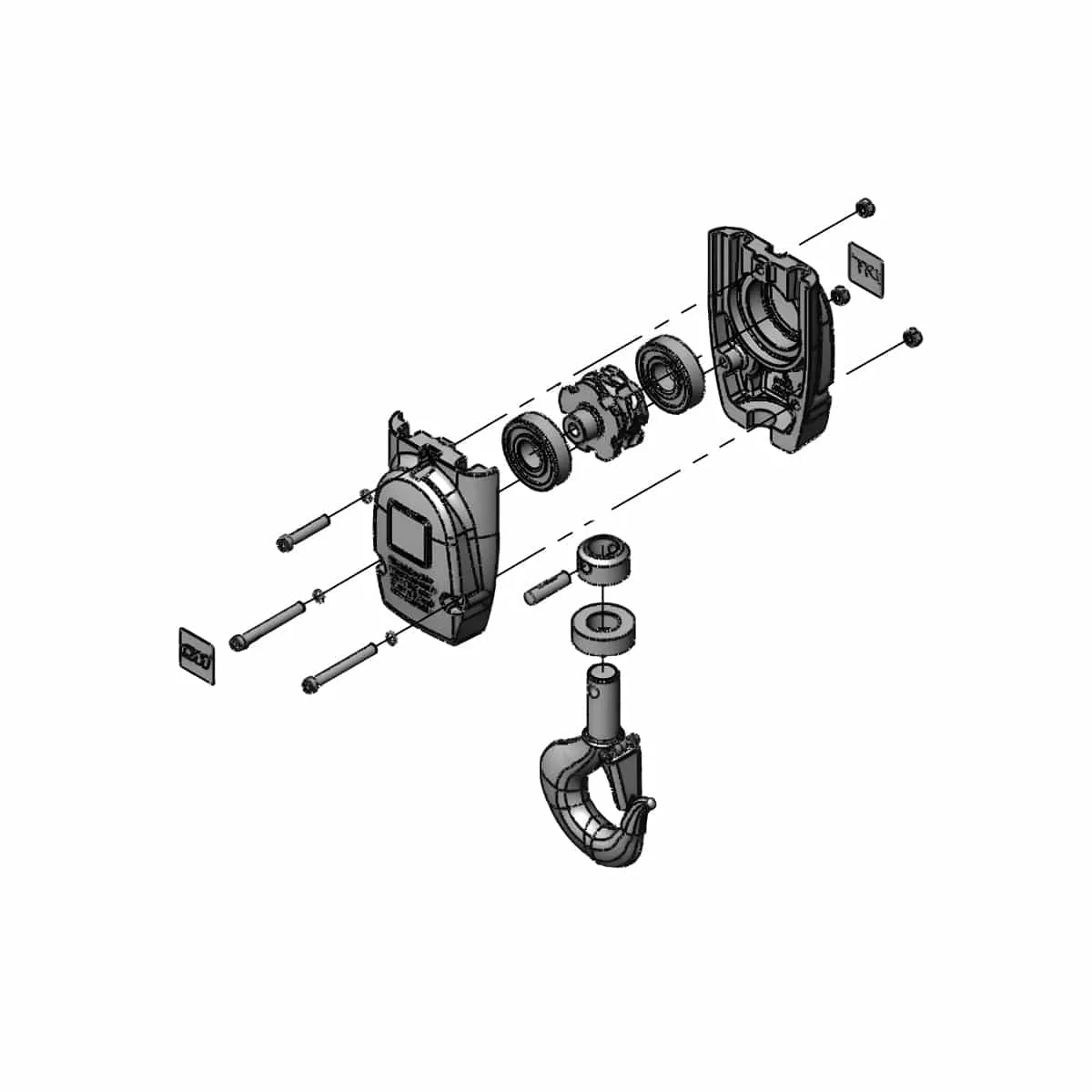 00000277B Lower Hook Block Assembly – Complete With Latch Type Hook