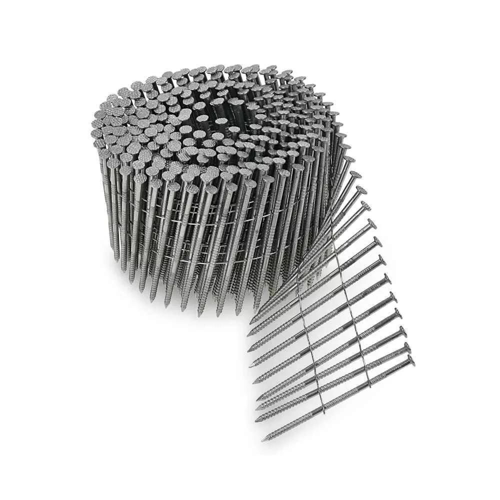 1-3/4" x .092" Wire Coil Ring Shank Siding Nails - 304 Stainless Steel, Pkg 1200