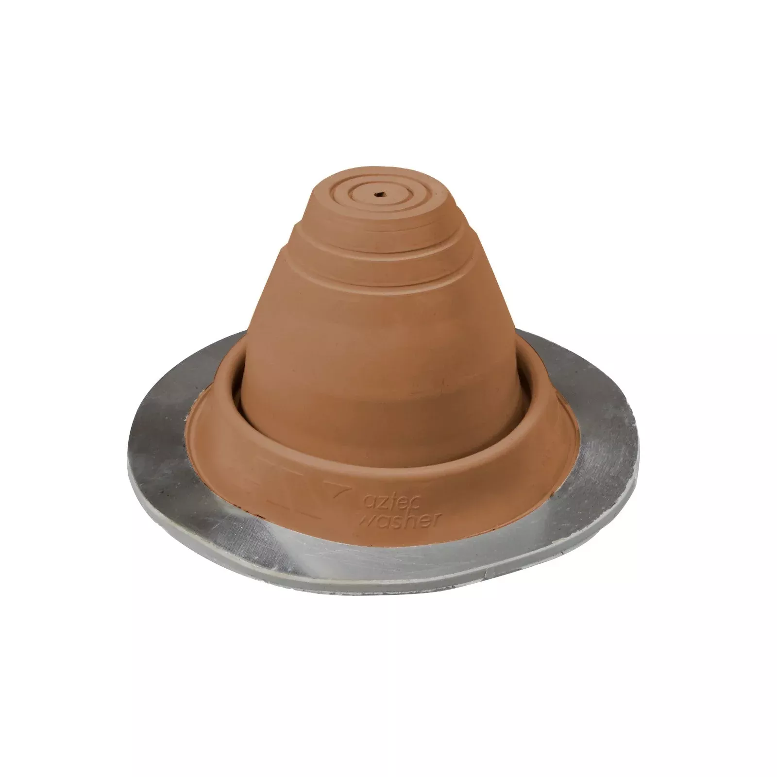 #1 Roofjack Round EPDM Pipe Flashing Boot for Metal Roof, Terra Cotta