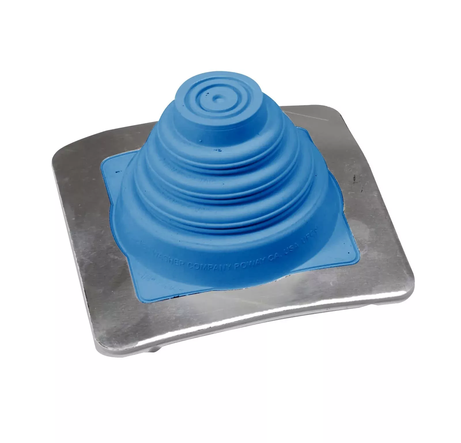 #1 Roofjack Square EPDM Pipe Flashing Boot for Metal Roof, Dark Blue