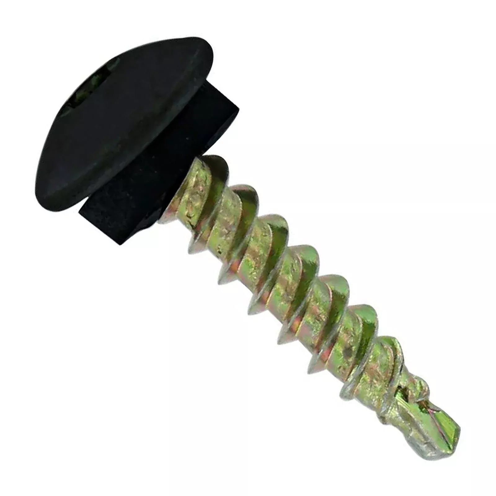 #10 x 1" Eclipse Woodbinder Metal Roofing Screw - Black, Pkg 250