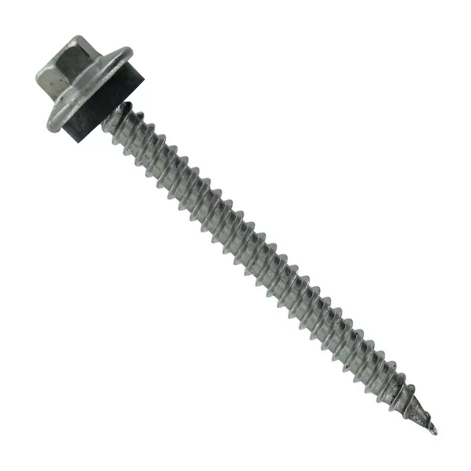 #10 x 2" SS Woodbinder Metal Roofing Screw - Plain Finish, Pkg 250