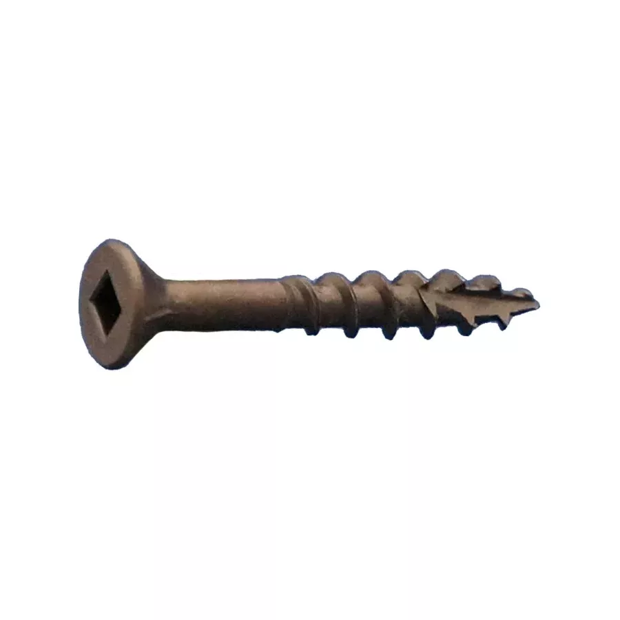 #10 x 3-1/2" Flat Head Type 17 Wood Screws w/Nibs - Lubricized, Pkg 1000