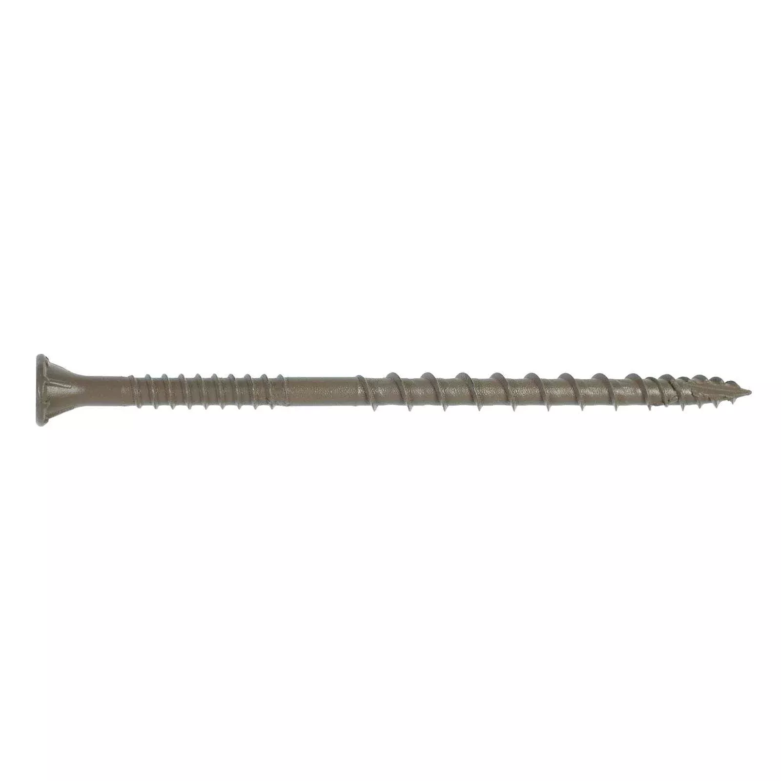 #10 x 3-1/2" Simpson Strong-Tie Deck-Drive T25 DSV Wood Screw - Quik Guard Coating, Tan, Pkg 1 lb
