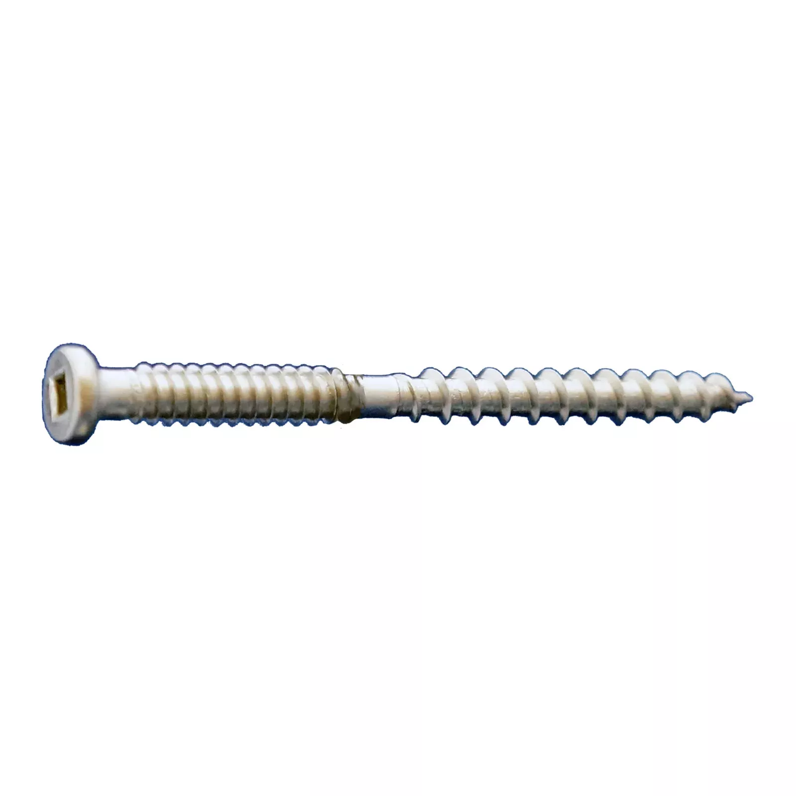 #10 x 3" Daggerz #2 Square Button Head Composite Deck Screw - 305 Stainless Steel, Pkg. 1,000