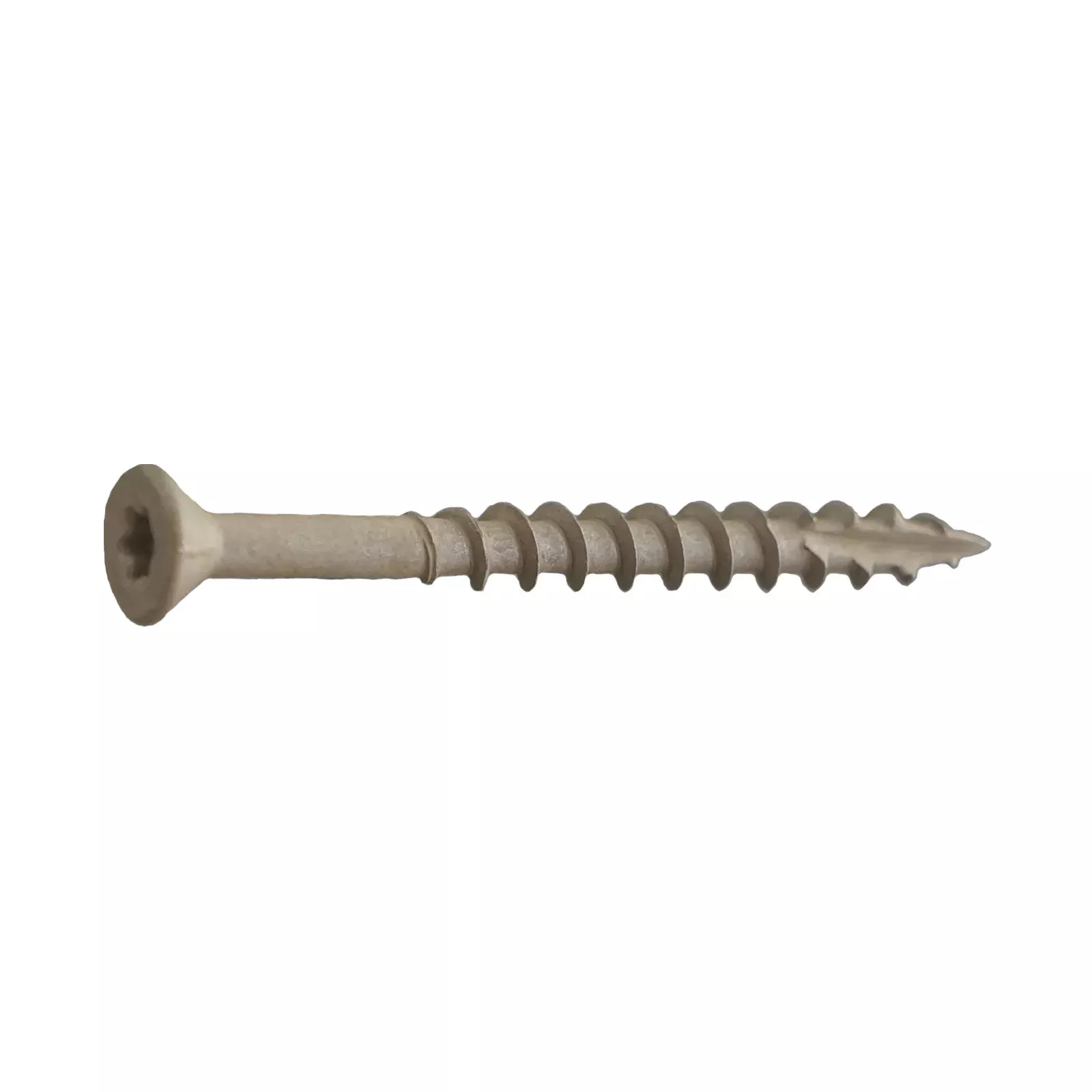 #10 x 3" Daggerz T25 Flat Head Deck Screw - ACQ Ultra-Guard Coating, Tan, Pkg. 1,500