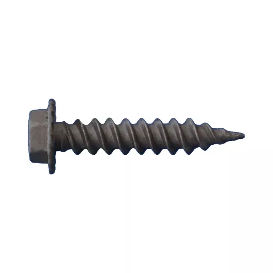 #10 x 3" Serrated Hex Head Sheet Metal Screw - Bronze Dagger-Guard Coating, Pkg 1500
