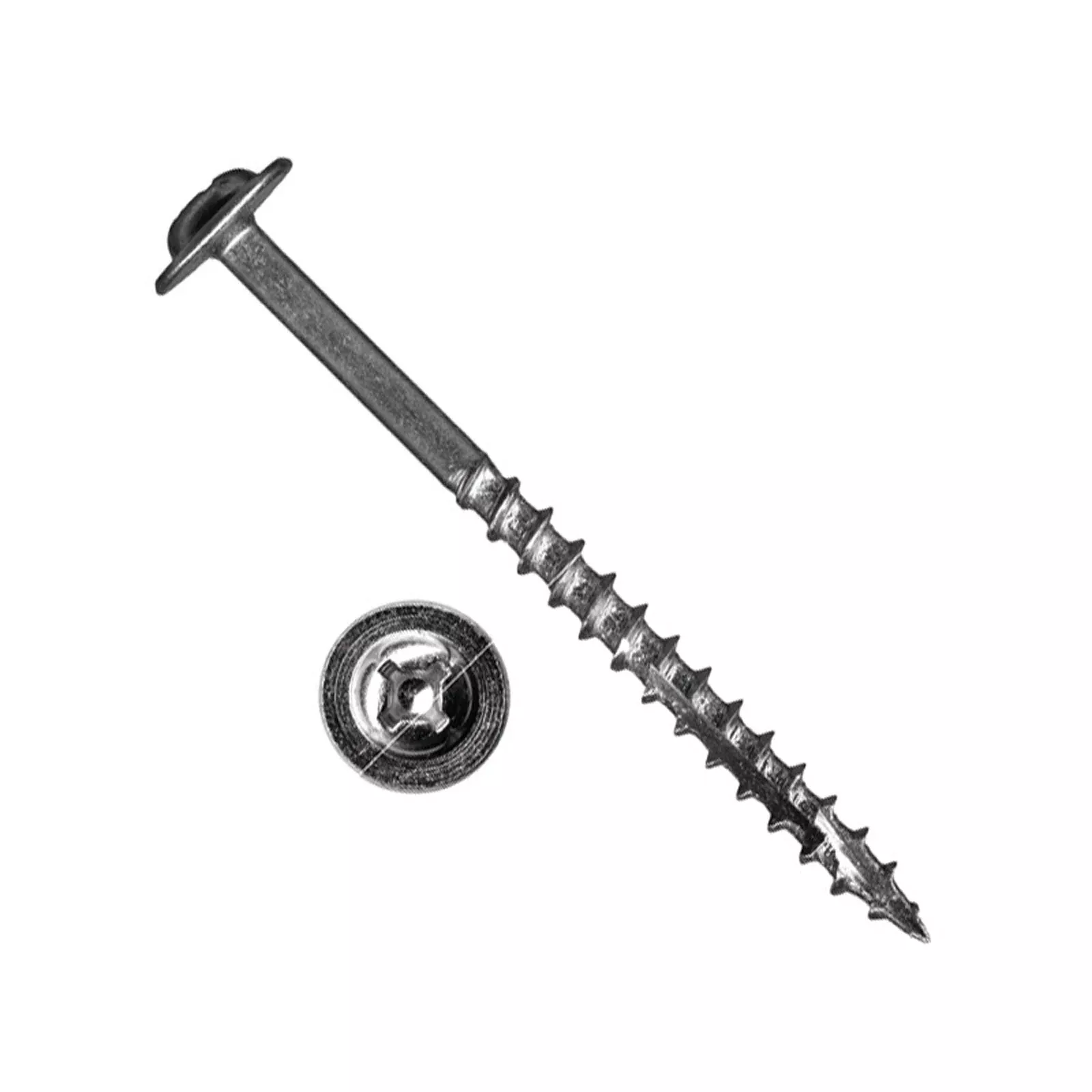 #10 x 4" Hafele Square Drive Cabinet Installation Screws - Zinc Plated, 250 pcs