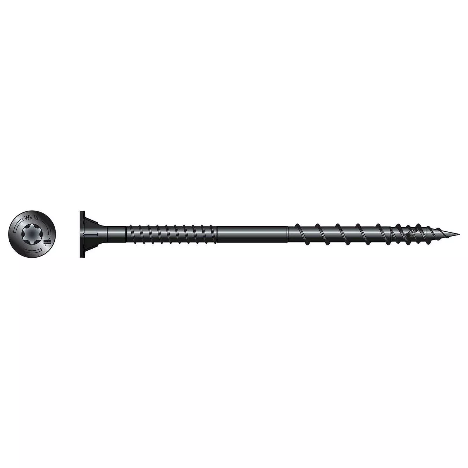 #10 x 4" Strong-Tie SDWV13400 Sole-To-Rim Screw, E-Coat Electrocoating, Pkg 1000