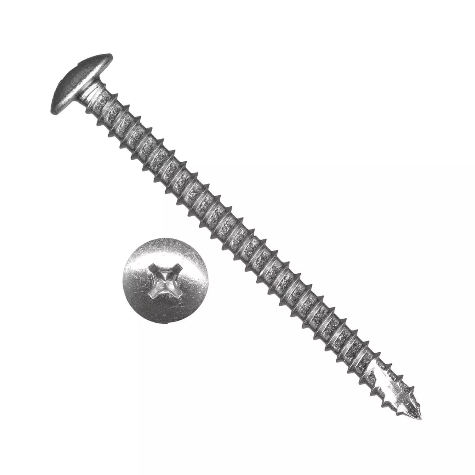 #14 x 2-1/2" Hafele Phillips Truss Head Cabinet Installation Screws - Zinc Plated, 1000 pcs