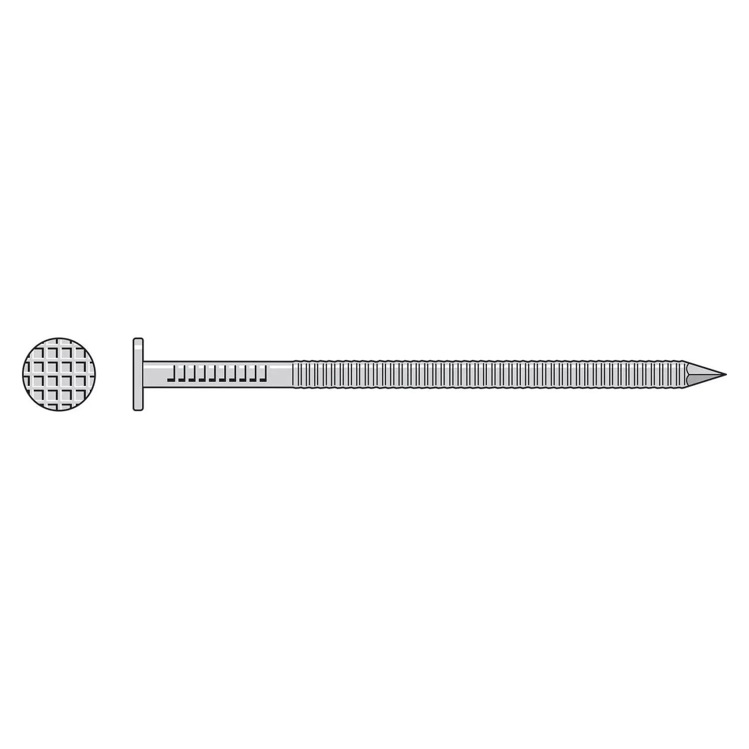 2-1/2" - 11 Gauge Preservative-Treated Wood Decking Nail - 304 Stainless Steel, 25 lb.