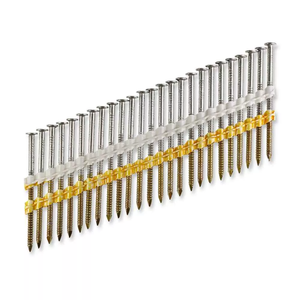 2-1/2" x .120" 20-22 Degree Collated Ring-Shank Nails - 304 Stainless Steel, Pkg 4000