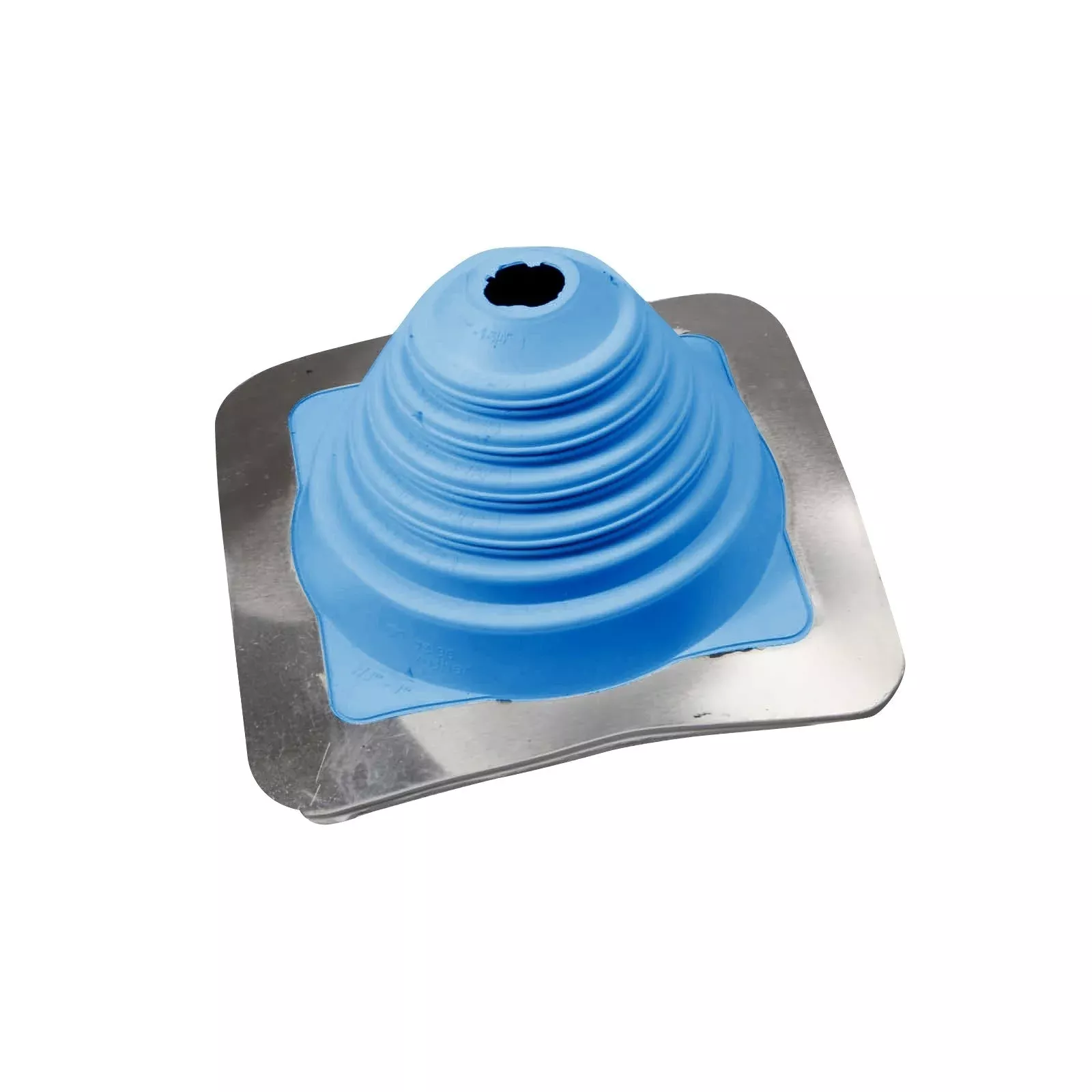 #2 Roofjack Square EPDM Pipe Flashing Boot for Metal Roof, Light Blue