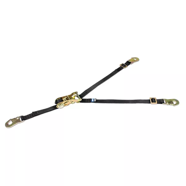 26" to 32" Y-Strap with Flat Snap Hook - Black