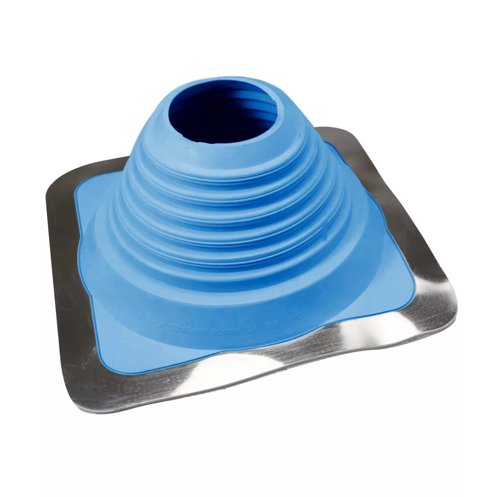 #5 Roofjack Square EPDM Pipe Flashing Boot for Metal Roof, Light Blue