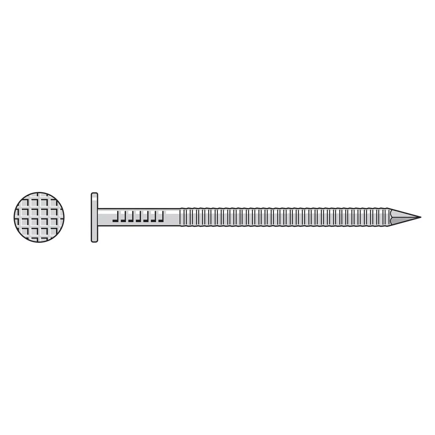 6d (2") - 304 Stainless Steel Painted Siding Nail - White, 25 lb. Pkg