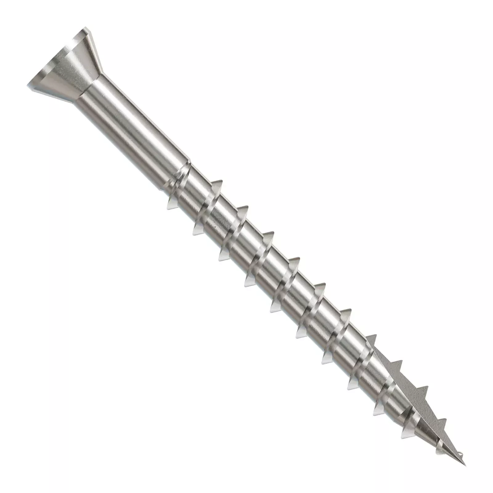 #7 x 1-5/8" Simpson Strong-Tie #1 Square Drive Trim Head Deck Screw - 305 Stainless Steel, Pkg. 4,000