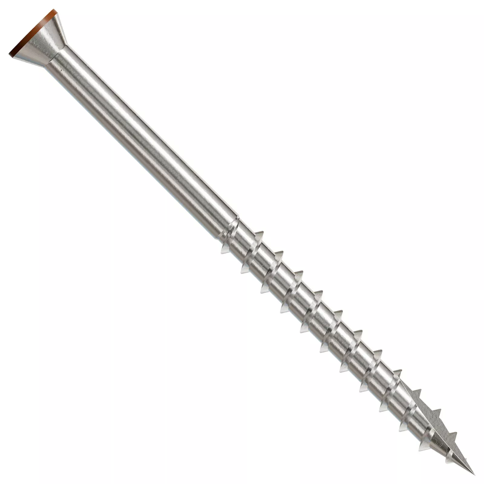 #7 x 2-1/4" Simpson Strong-Tie T15 Trim Head Deck Screw - 305 Stainless Steel, Tan 01, Pkg. 1,750