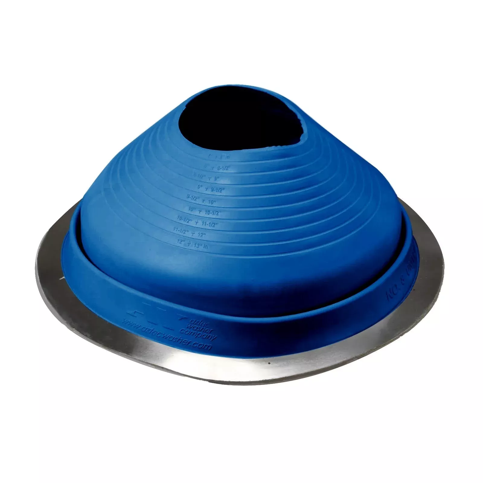 #8 Roofjack Round EPDM Pipe Flashing Boot for Metal Roof, Dark Blue
