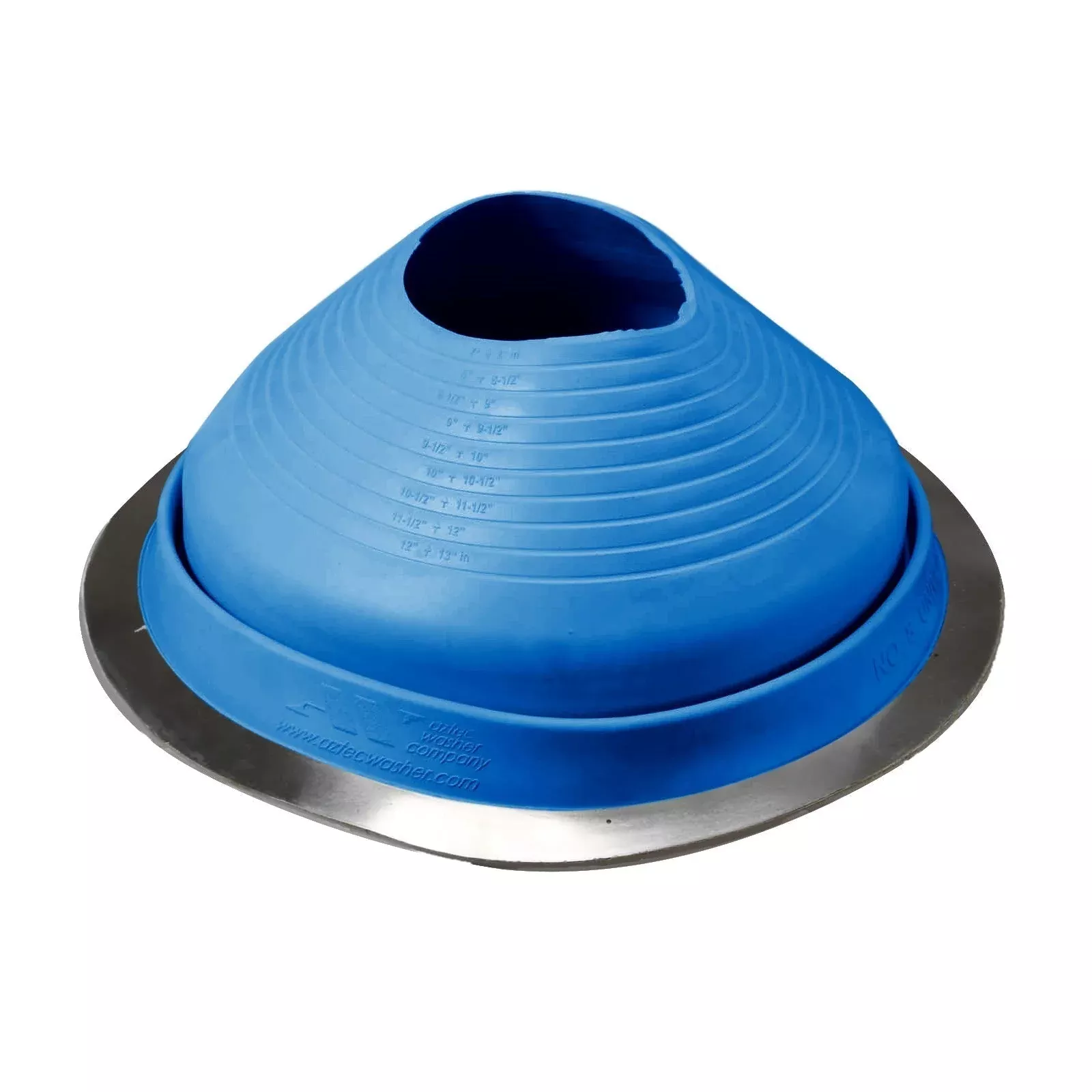 #8 Roofjack Round EPDM Pipe Flashing Boot for Metal Roof, Light Blue