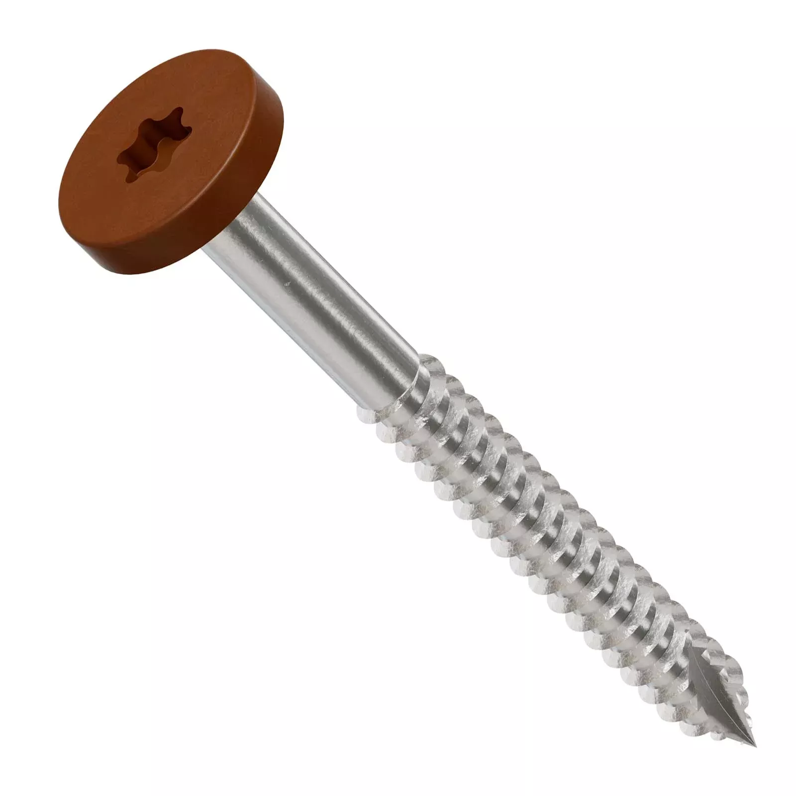#8 x 1-3/4" Simpson Strong-Tie Composite Fascia Screws - 316 Stainless Steel, Tan 01, Pkg. 75