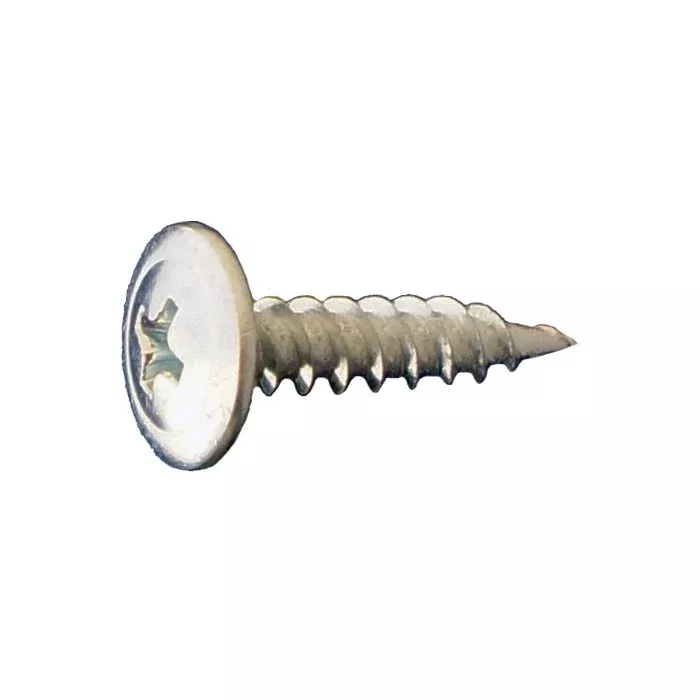 #8 x 1-5/8" Phillips Modified Truss Wafer Sharp Point Screw - Zinc, Pkg 4000