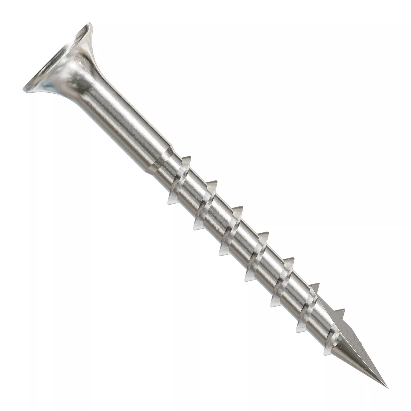 #8 x 1-5/8" Simpson Strong-Tie Square Drive Bugle Head Deck Screw - 305 Stainless Steel, Pkg. 1 Lb.