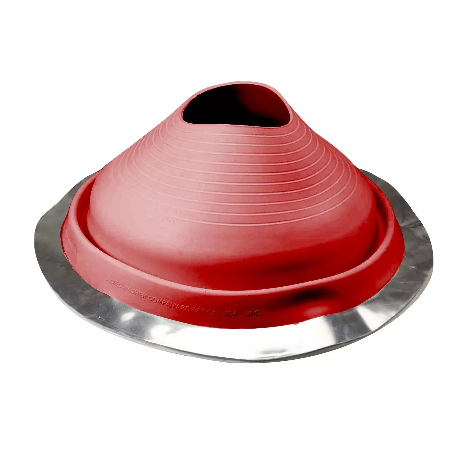 #9 Roofjack Round EPDM Pipe Flashing Boot for Metal Roof, Bright Red