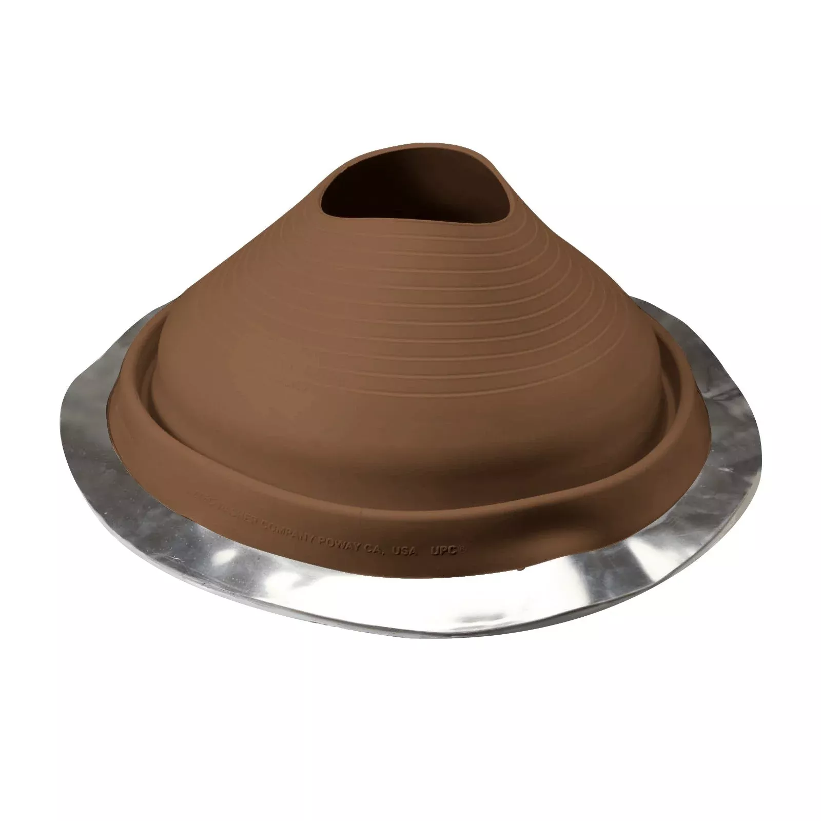#9 Roofjack Round EPDM Pipe Flashing Boot for Metal Roof, Brown