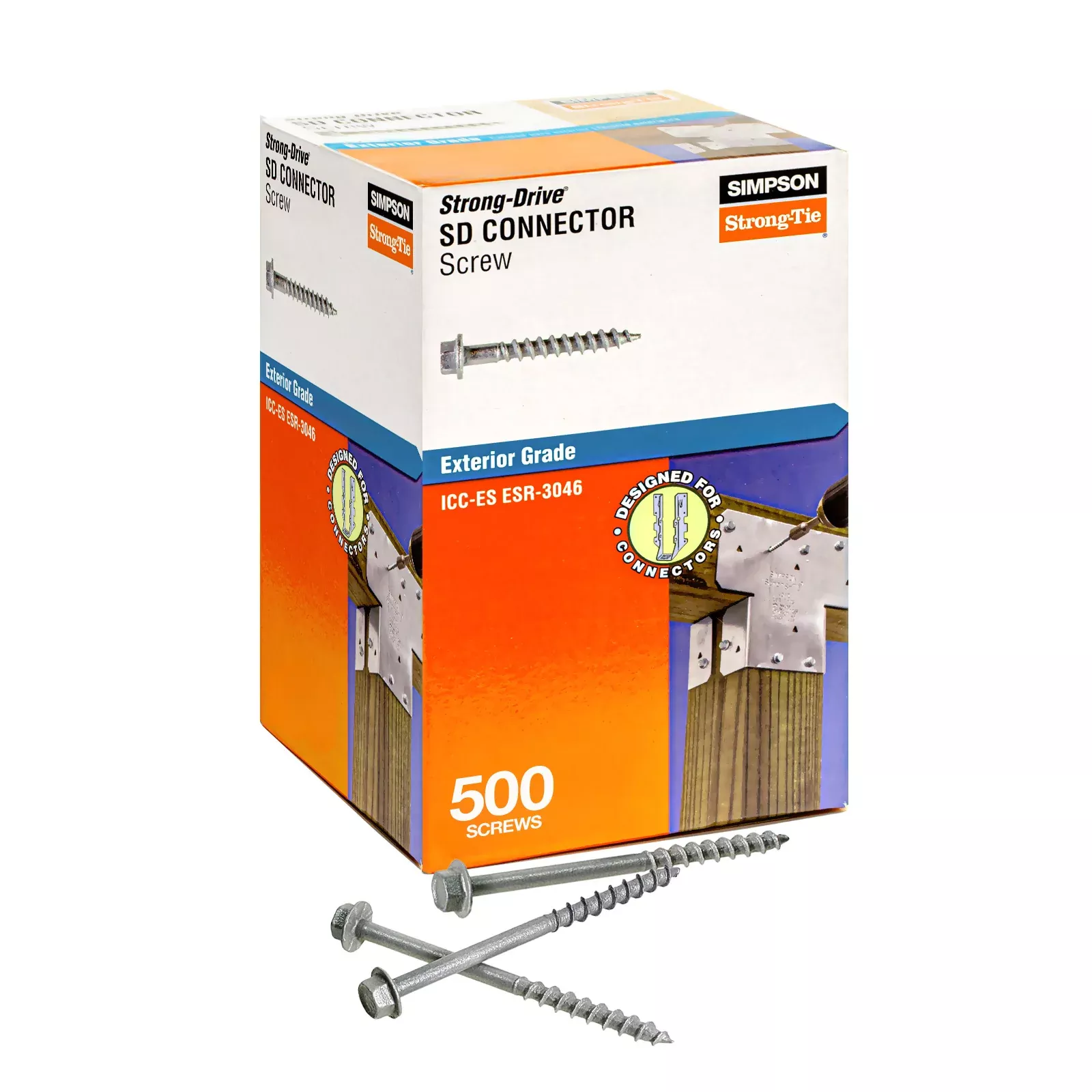 #9 x 2-1/2" Strong-Tie SD9212SS-R500 Connector Screw - 316 Stainless Steel, Pkg 500