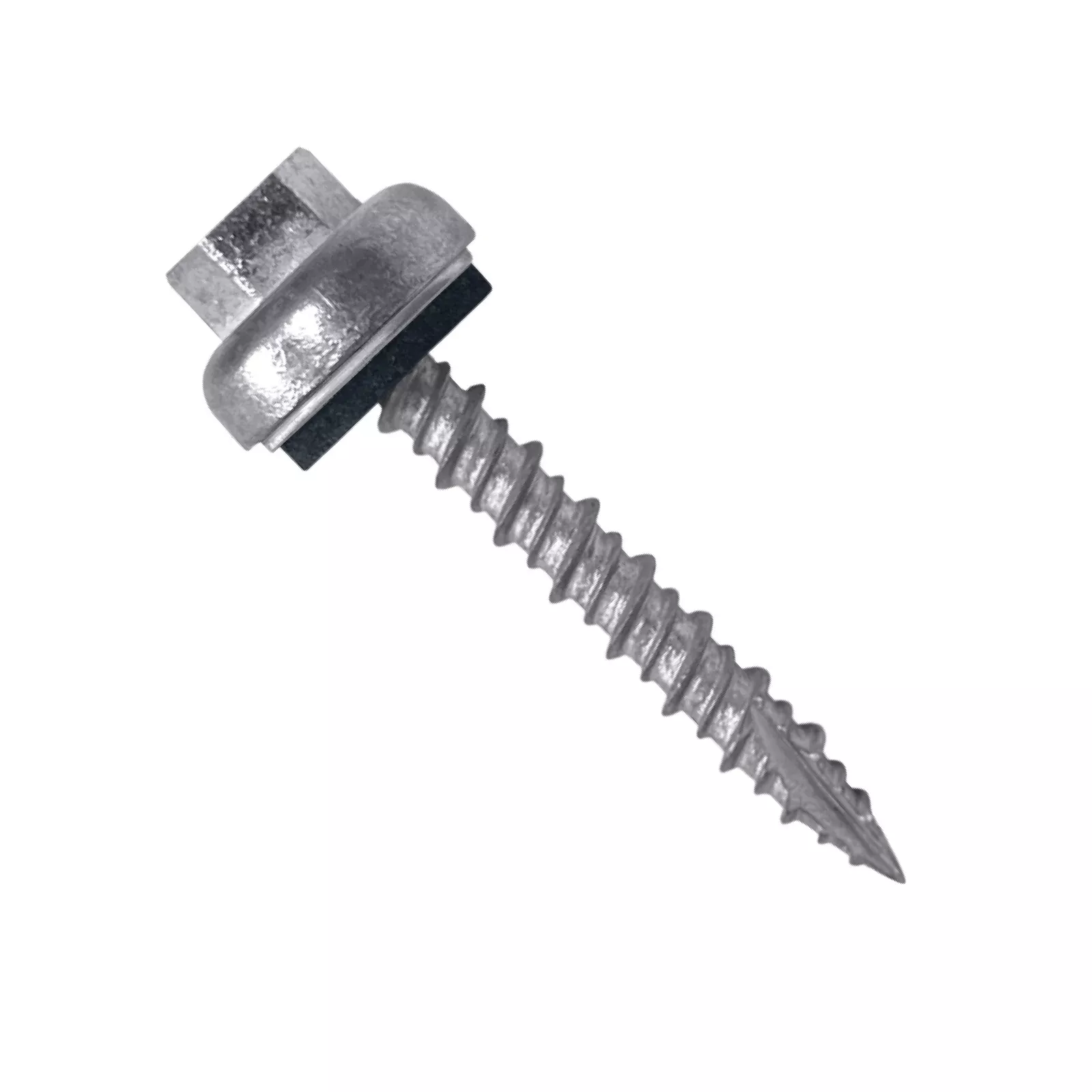 Daggerz #10-14 x 1-1/2" Hex Head Pole Barn Screw w/Alloy Cap, EPDM Washer - Zinc, Qty. 2,000