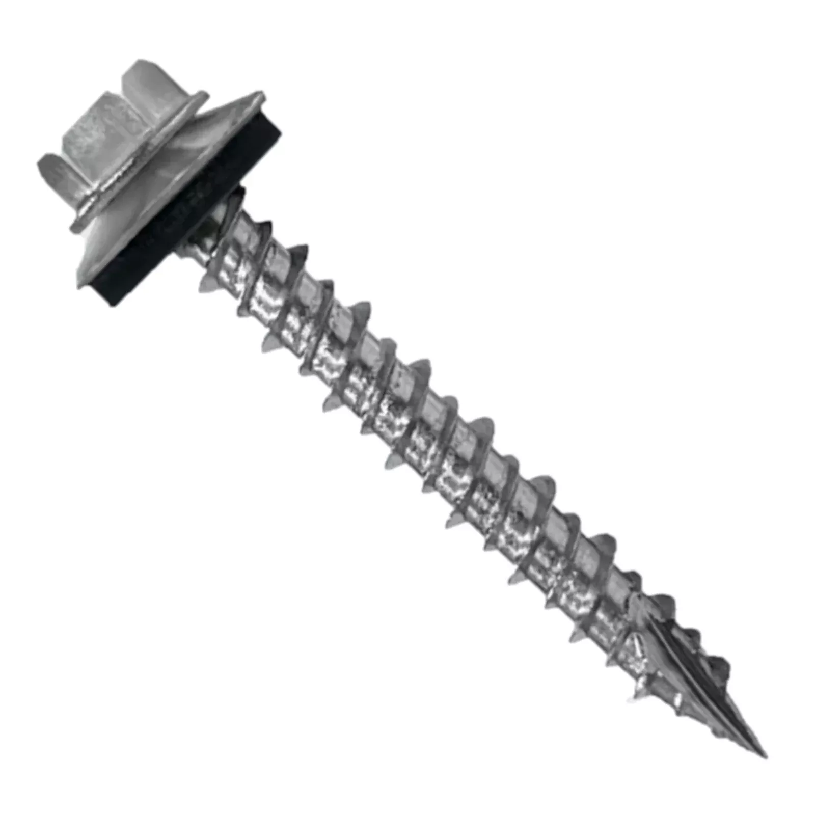 Daggerz #10-14 x 1-1/2" Hex Washer Head Pole Barn Screw w/ EPDM Washer - 304 Stainless Steel, Qty. 2,500