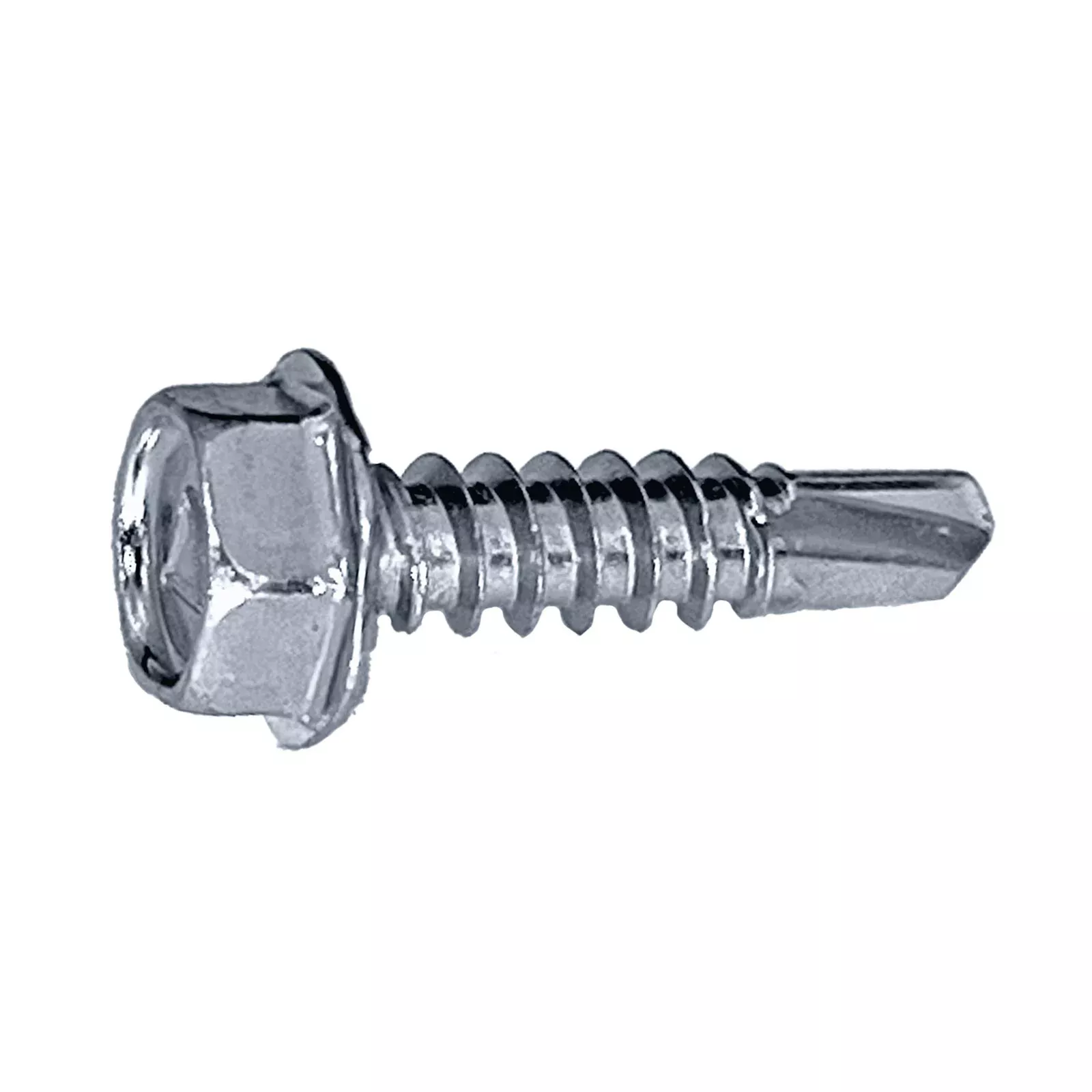 Daggerz #10 x 1-1/2" Self-Drilling Metal-to-Metal Screw, 5/16" High Hex-Washer Head - Zinc, Qty. 2,500