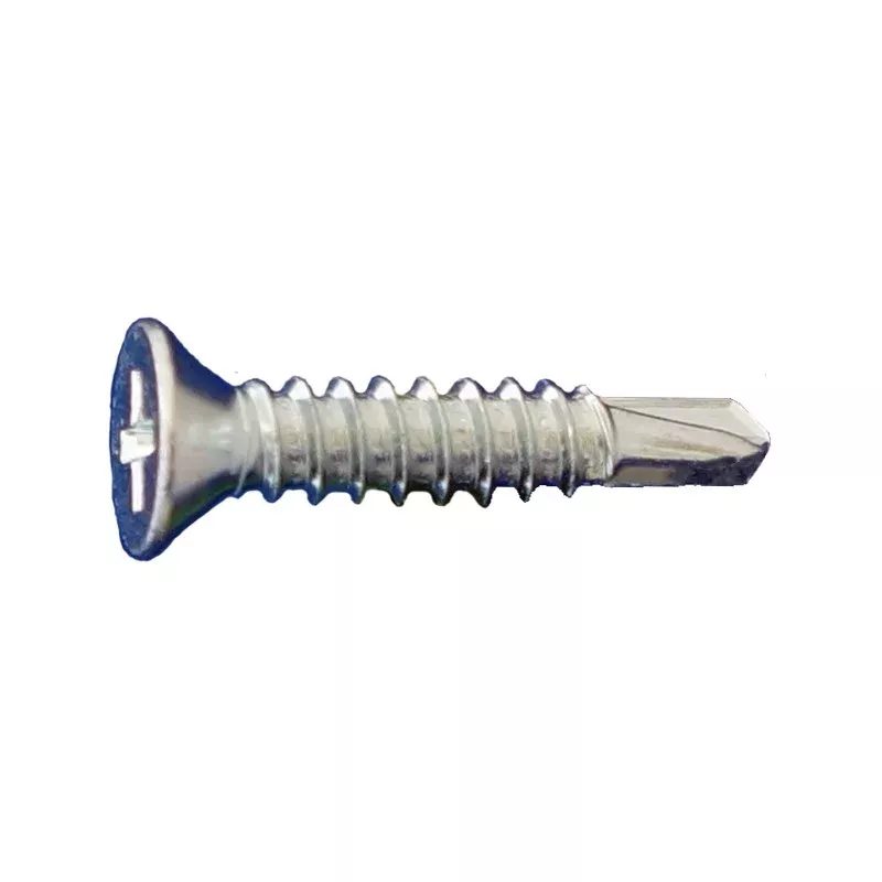 Daggerz #10 x 2" Self-Drilling Metal-to-Metal Screw, Phillips Flat Head - Zinc, Qty. 2,000