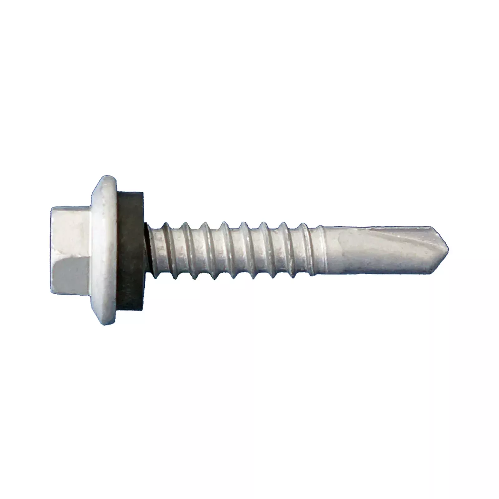 Daggerz #12 x 1-1/4" Self-Drilling Hex Flange Screw with Washer, Hex Head - Dagger-Guard Coating, Qty. 2,500