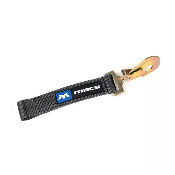 Replacement 2" Sewn Fixed End, Twisted Snap Hook - Black