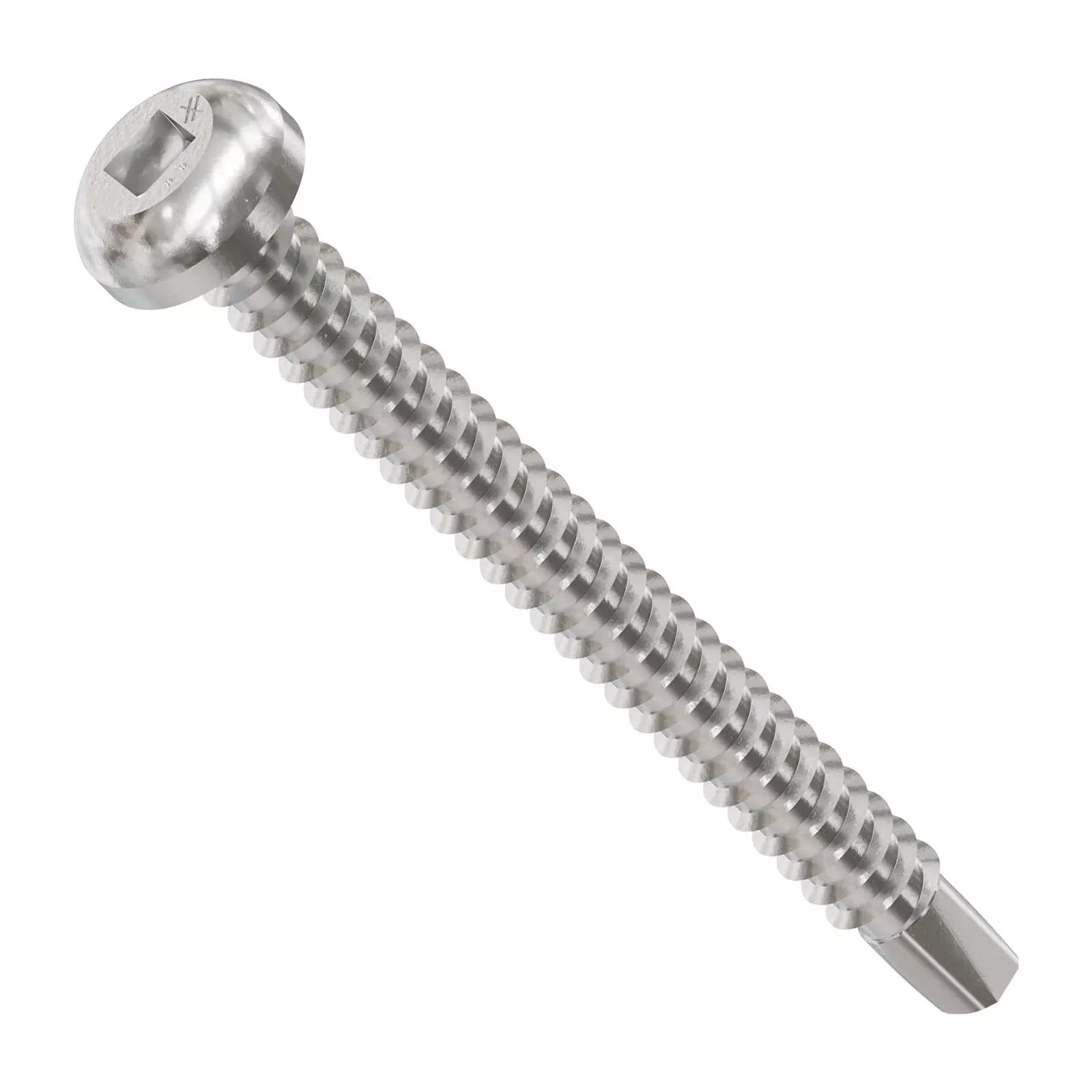 Simpson Strong-Tie #10 x 2" Self-Drilling Screw, Flat Pan Head - 305 Stainless Steel, Qty. 25