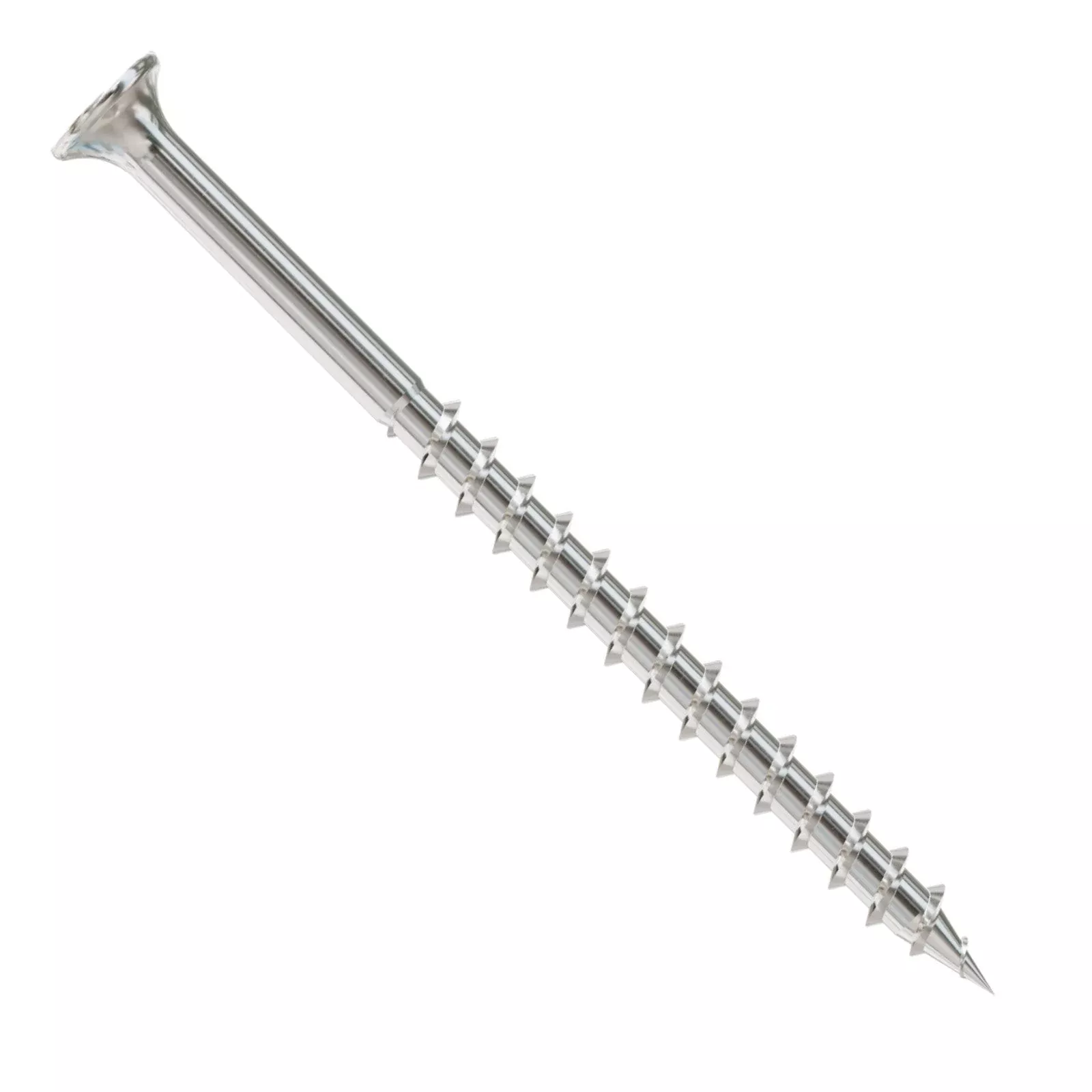 Simpson Strong-Tie #12 x 5" Square Drive Bugle Head Deck Screw - 316 Stainless Steel, Qty. 10