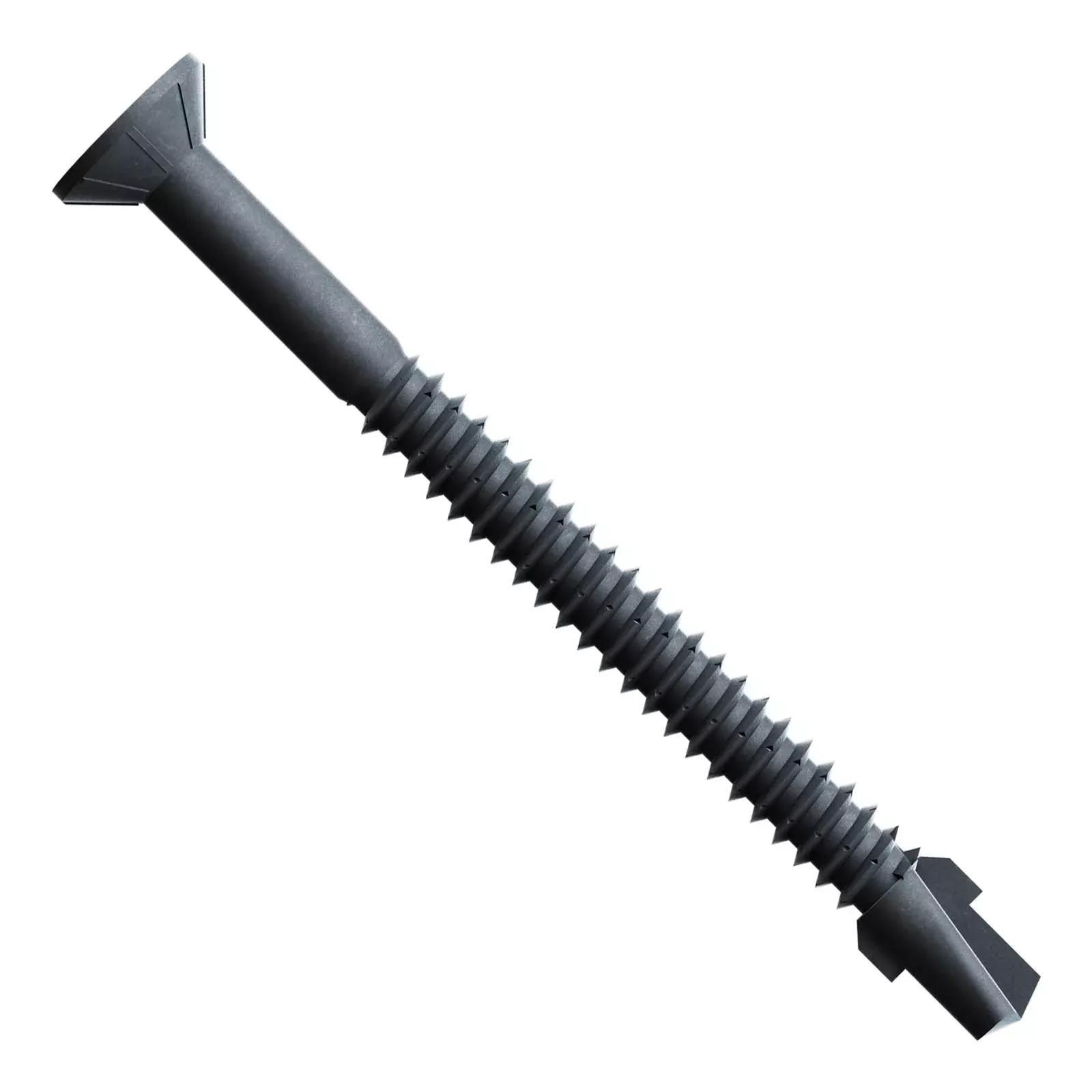 Simpson Strong-Tie #14 x 3" Self-Drilling TB Wood-To-Steel Screw,Square Flat Head - Black Phosphate, Qty. 1,000