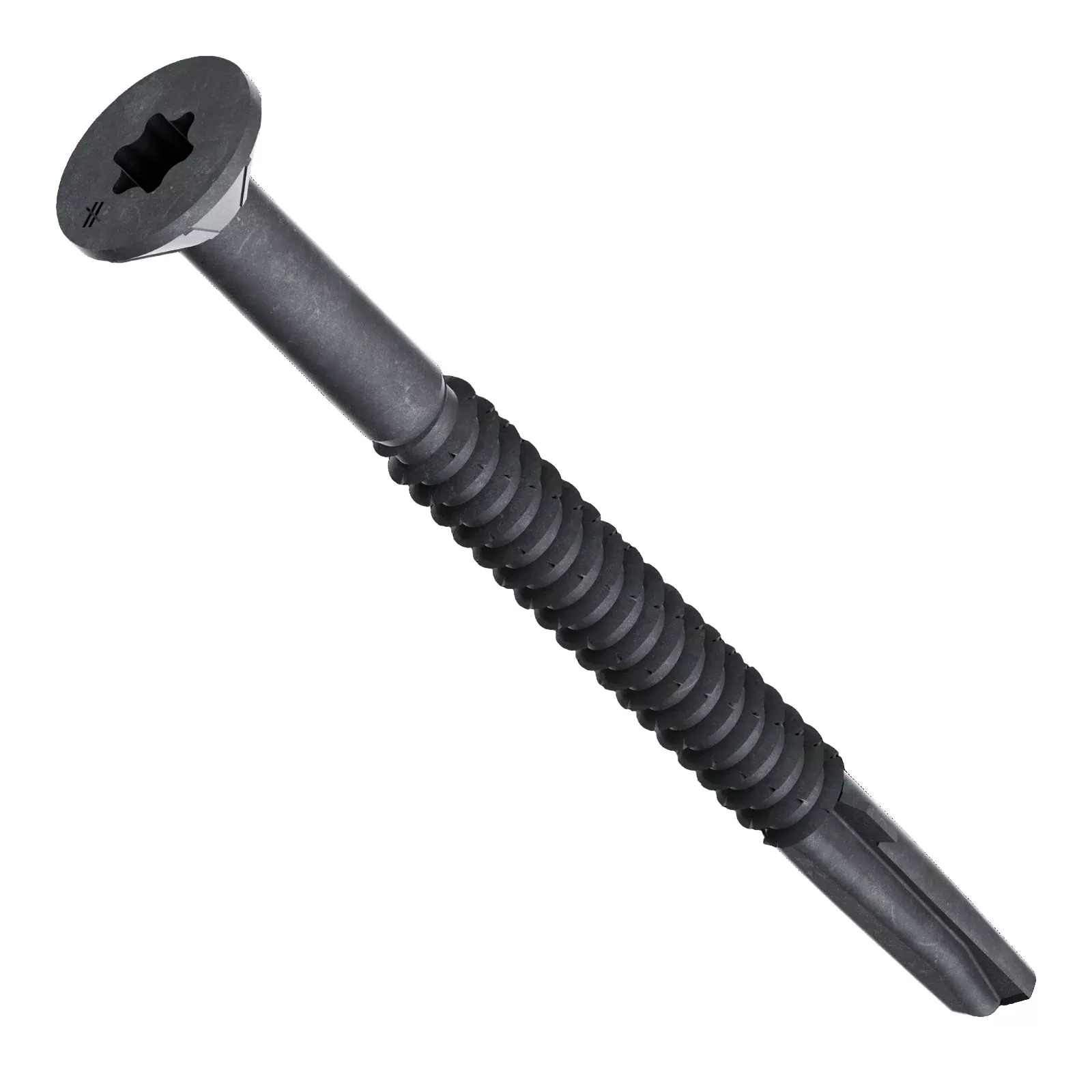 Simpson Strong-Tie #14 x 3" Self-Drilling TF Wood-To-Steel Screw, Star Flat Head - Black Phosphate, Collated, Qty. 750