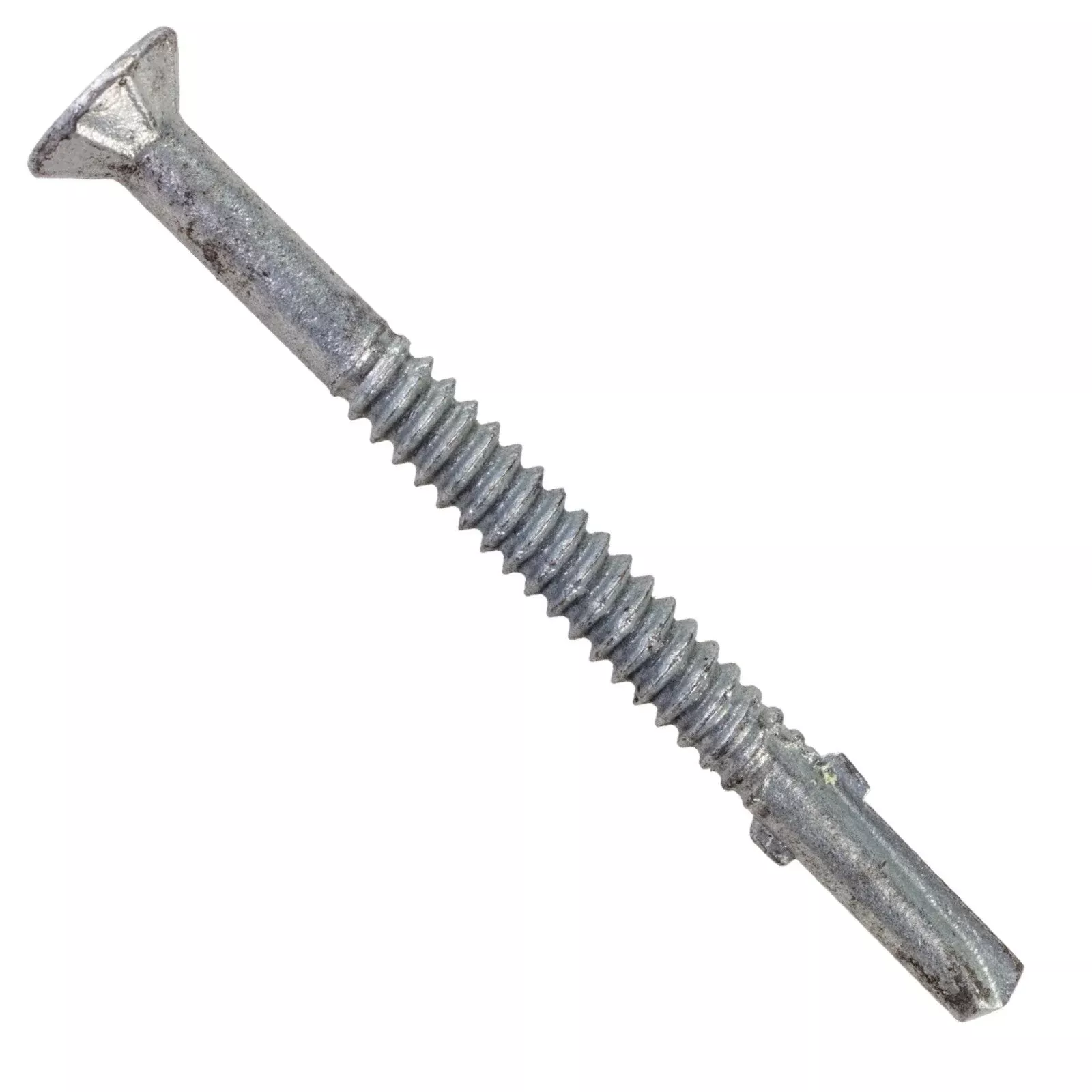 Simpson Strong-Tie #14 x 3" Self-Drilling TF Wood-To-Steel Screw, Star Flat Head - Mechanically Galvanized, Collated, Qty. 750
