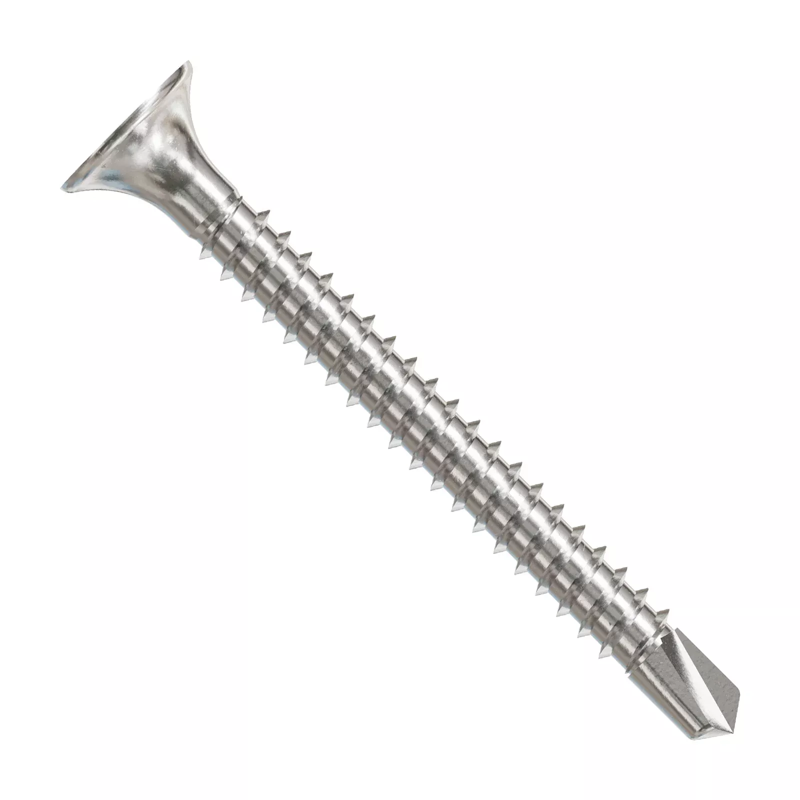 Simpson Strong-Tie #6 x 1-1/4" Self-Driving Wood-To-Steel Screw, Square Bugle-Head - 410 Stainless, Qty. 5,000