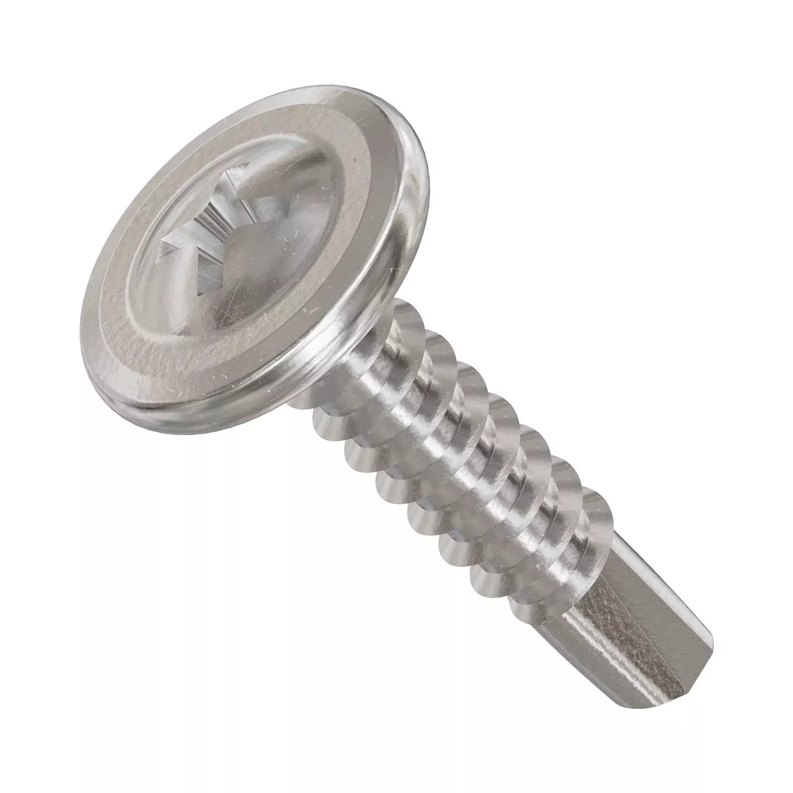 Simpson Strong-Tie #8 x 1-1/4" Self-Drilling Wire-Lath Screw, Phillips Modified Truss Head - 410 Stainless Steel, Qty. 100