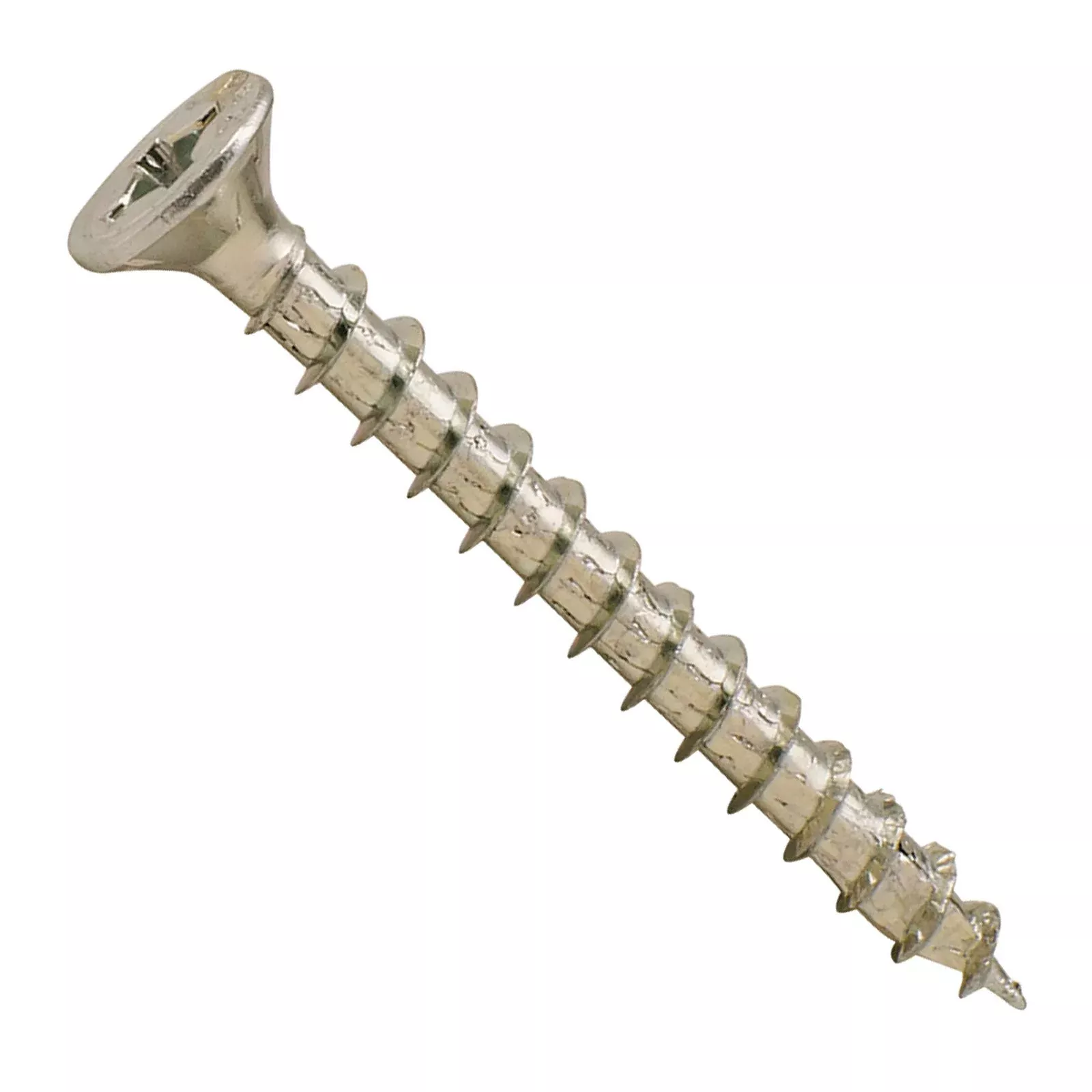 Spax Screws Flat Countersunk Head - Zinc-Plated - #8 x 1", Pkg 75